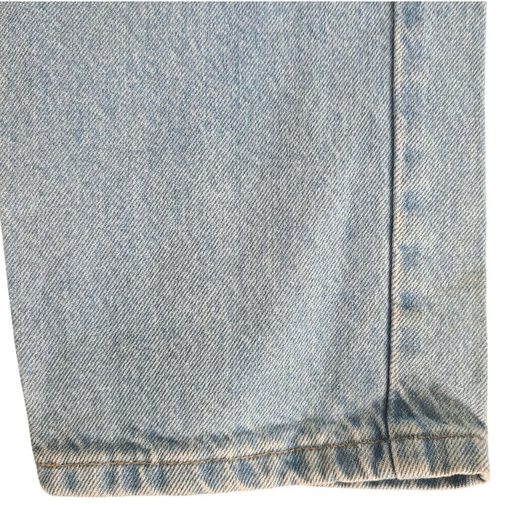 Carhartt Men's Light Wash Straight Leg Denim Jeans Size 32x32 Stained - Picture 3 of 9
